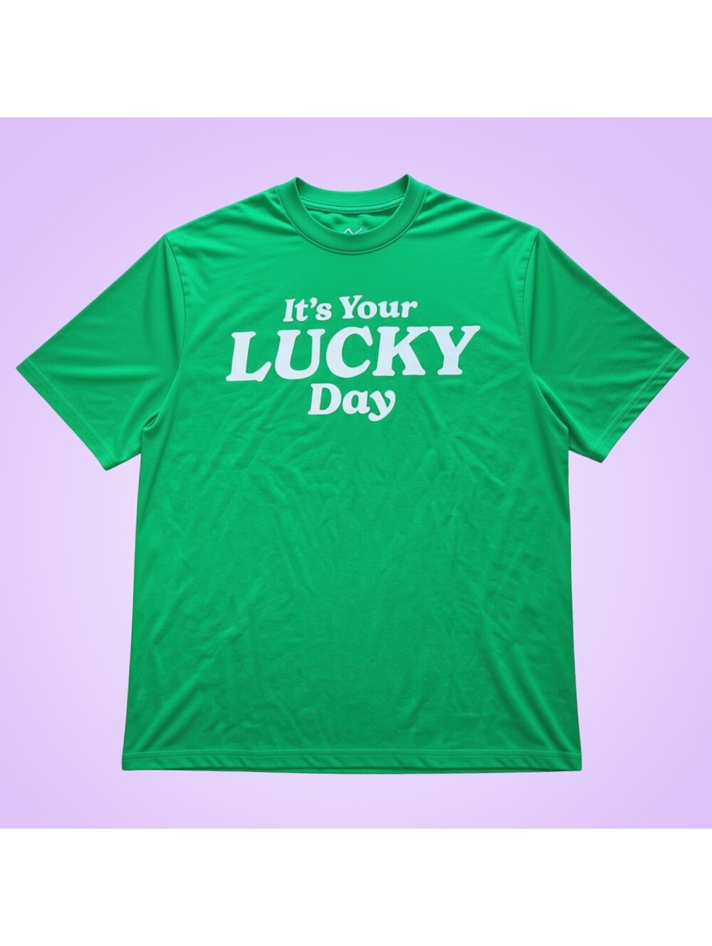 New Well Worn Mens Medium Green It's Your Lucky Day St Patrick's Day Graphic Tee